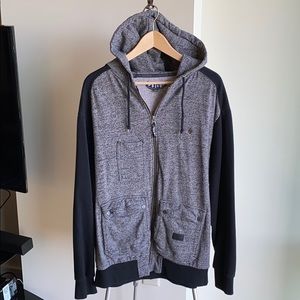 Volcom full zip sweat shirt with pockets size M